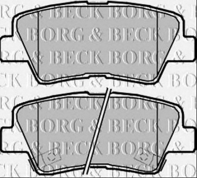 BORG & BECK bbp2370 -  Комплект тормозных колодок, дисковый тормоз